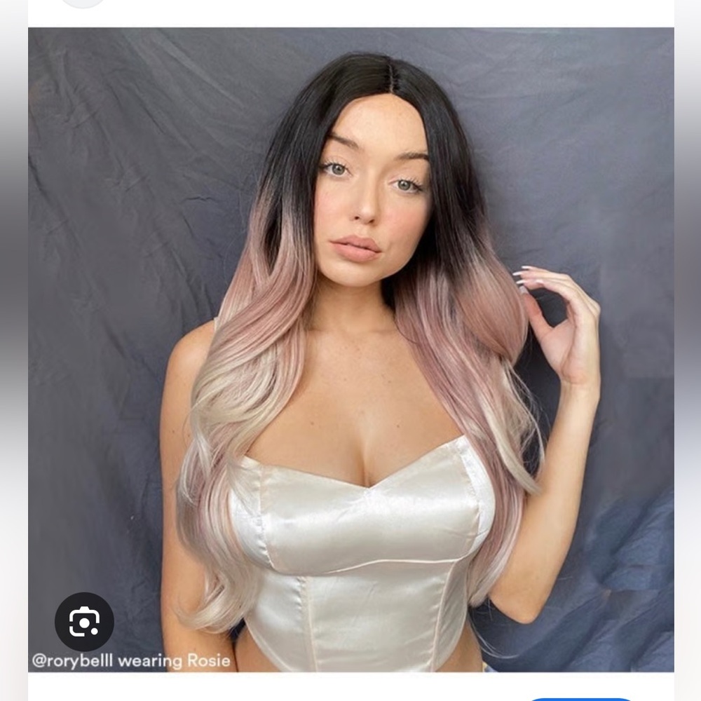 2 for $35 INH Rosie Ombre Wig - Black/Pink/Blonde